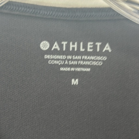 Athleta black short sleeve tennis top size medium - Picture 4 of 13
